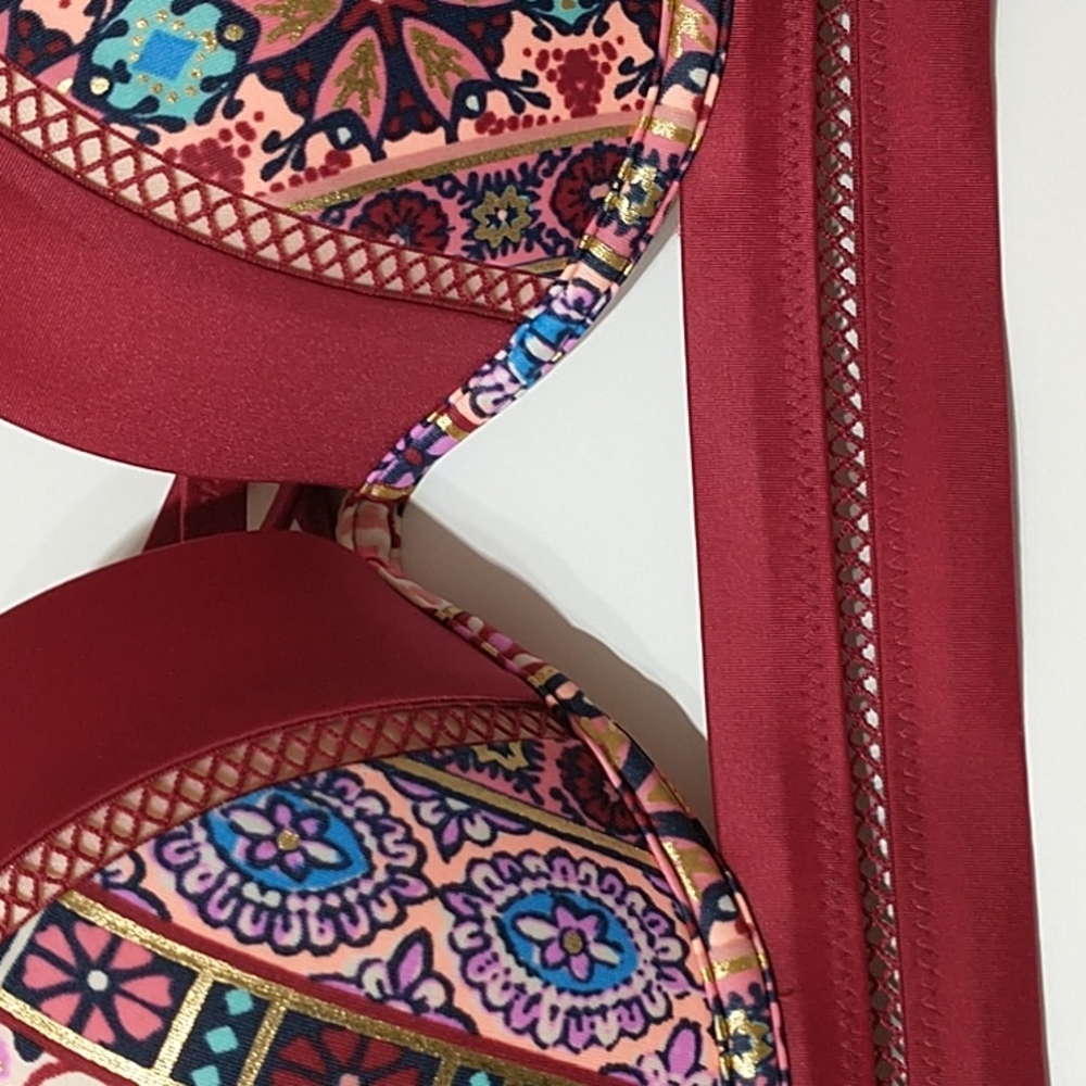 Shade & Shore swimsuit berry size 38B - Picture 3 of 14